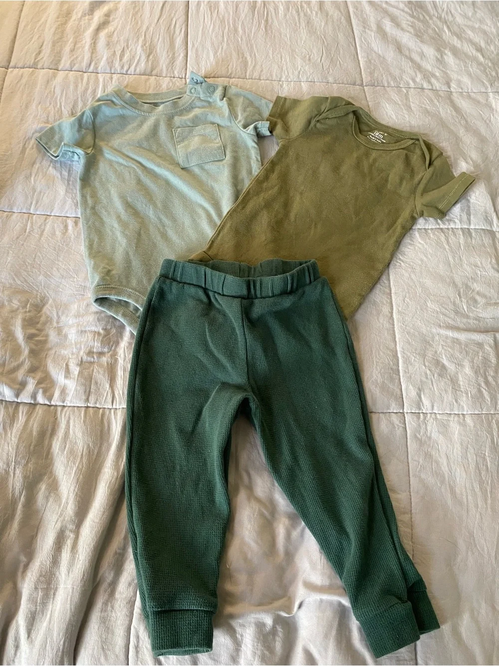 Gerber Kids Matching Sets - Yellow, Green, Rust, Tan, Gray, Blue